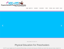Tablet Screenshot of kid-fit.com